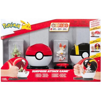 Jazwares - Gioco Attacco Surprise Pokémon - Larvitar - Game Jazwares - Gioco Attacco Surprise Pokémon - Larvitar - Game
