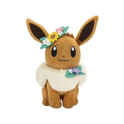 Figura de juguete para niños Jazwares 70165 - Peluche de Eevee con tema de primavera Figura de juguete para niños Jazwares 70165 - Peluche de Eevee con tema de primavera