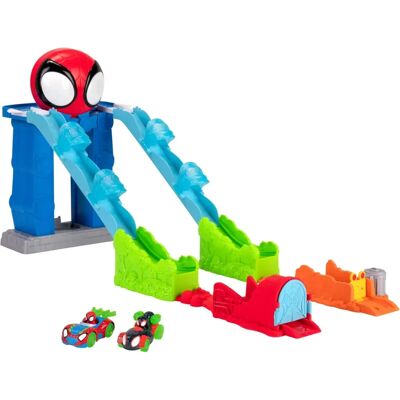 Jazwares Marvel Spidey Dual Race Track - Web Quarters & Vehicles Jazwares Marvel Spidey Dual Race Track - Web Quarters & Vehicles