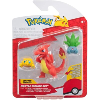 Jazwares Pokémon - Küzdő figura készlet Joltik, Oddish, Charmeleon Jazwares Pokémon - Küzdő figura készlet Joltik, Oddish, Charmeleon