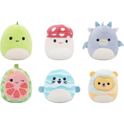 Squishmallows - Zestaw 6 Micromallows pluszowych - Cortez, Floyd, Leonard, itd - Pluszak Squishmallows - Zestaw 6 Micromallows pluszowych - Cortez, Floyd, Leonard, itd - Pluszak