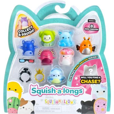 Squishmallows Squish-a-longs Mini-Squish Pack de 8 - Jouet à Collectionner - Publicité Squishmallows Squish-a-longs Mini-Squish Pack de 8 - Jouet à Collectionner - Publicité