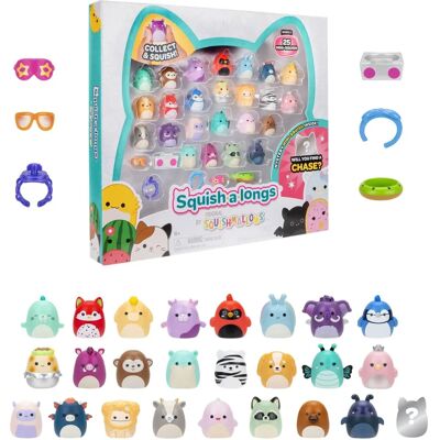 Squishmallows Squish-a-longs Mini-Squish Serie 2 Pack di 25 - Giocattoli Collezionabili Squishmallows Squish-a-longs Mini-Squish Serie 2 Pack di 25 - Giocattoli Collezionabili