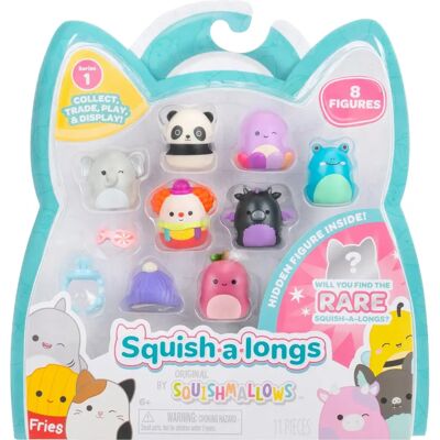 Squishmallows Squish-a-longs Mini Figures 8-Pack - Series 1, Style 3 Squishmallows Squish-a-longs Mini Figures 8-Pack - Series 1, Style 3