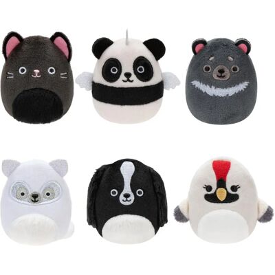 Jazwares Squishmallows - Pack de 6 peluches - Escouade Noir & Blanc - Publicité Jazwares Squishmallows - Pack de 6 peluches - Escouade Noir & Blanc - Publicité