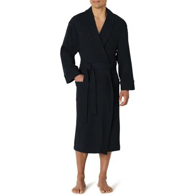 Amazon Essentials - Pánský lehký vaflový župan piké - Black - M-L - Bathrobe Amazon Essentials - Pánský lehký vaflový župan piké - Black - M-L - Bathrobe