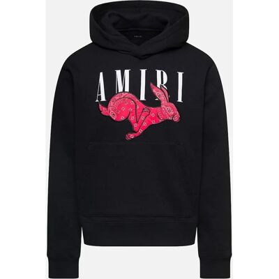 AMIRI Zwarte Lentefeest Konijn Hoodie - Zwart - Maat: Medium - vrouw AMIRI Zwarte Lentefeest Konijn Hoodie - Zwart - Maat: Medium - vrouw