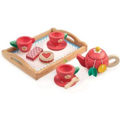 Tender Leaf Toys TL8233 Strawberry Tea Tray Set - toy playset Tender Leaf Toys TL8233 Strawberry Tea Tray Set - toy playset
