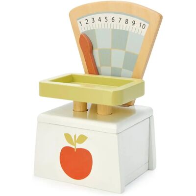 Tender Leaf Toys Market Scales - Wooden Role Play Toy Tender Leaf Toys Market Scales - Wooden Role Play Toy