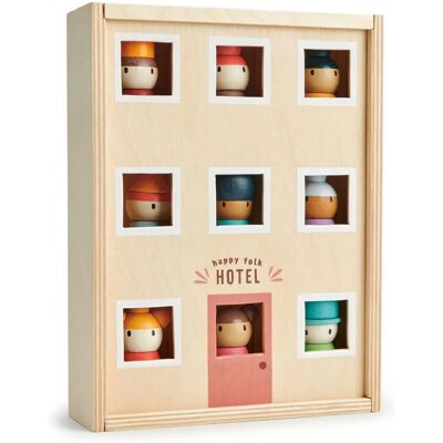 Tender Leaf Toys Happy Folk Hotel - Wooden Figurines - Inclusive Playset Tender Leaf Toys Happy Folk Hotel - Wooden Figurines - Inclusive Playset