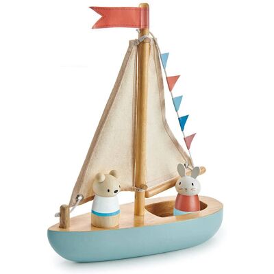 Tender Leaf Spielzeug-Segeljacht - Blau, 3+ - Spielzeugboot Tender Leaf Spielzeug-Segeljacht - Blau, 3+ - Spielzeugboot