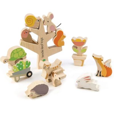 Tender Leaf Jouet en bois - Empiler animaux - 13 pièces - Publicité Tender Leaf Jouet en bois - Empiler animaux - 13 pièces - Publicité