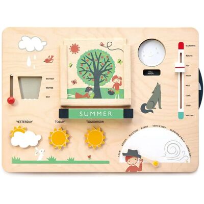 Tender Leaf Toys Wooden Weather Station - Kids' Educational Weather Toy Tender Leaf Toys Wooden Weather Station - Kids' Educational Weather Toy