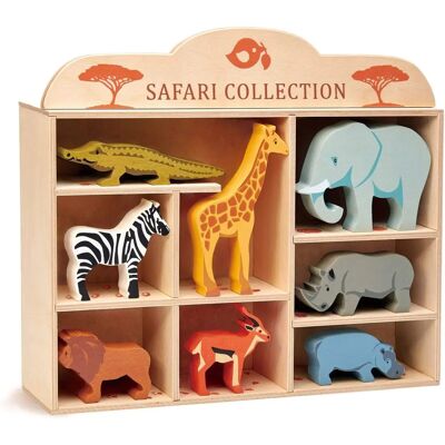 Tender Leaf Toys Safari Tiere & Regal - Holzspielzeug Tender Leaf Toys Safari Tiere & Regal - Holzspielzeug