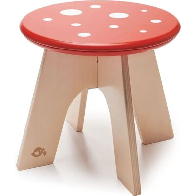 Tender Leaf Toys Children's Wooden Stool - Red Beige - Seat 28cm Tender Leaf Toys Children's Wooden Stool - Red Beige - Seat 28cm