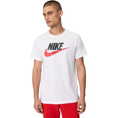 Nike Icon Futura AR5004100 White Men's T-Shirt - All Year Nike Icon Futura AR5004100 White Men's T-Shirt - All Year