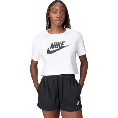 Nike Cropped T-Shirt - Branca - Manga curta - Logo Nike - T-Shirt Nike Cropped T-Shirt - Branca - Manga curta - Logo Nike - T-Shirt