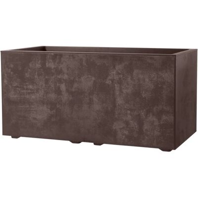 Fioriera Marrone Deroma - 59x25cm - Resina Resistente Fioriera Marrone Deroma - 59x25cm - Resina Resistente