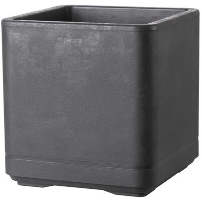 DEROMA Cosmo Anthrazit Recycelter Blumenbehälter mit Rollen - 38cm DEROMA Cosmo Anthrazit Recycelter Blumenbehälter mit Rollen - 38cm
