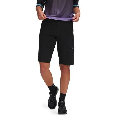 Fox Racing Pantalones cortos para mujer Ranger con forro - S Negro - Pantalones cortos Fox Racing Pantalones cortos para mujer Ranger con forro - S Negro - Pantalones cortos