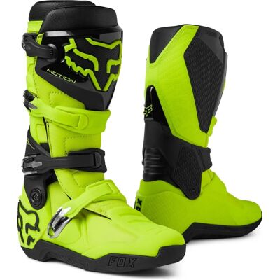Bottes de Motocross Unisex Jaune Microfibre Fox Motion - Bottes de Motocross Bottes de Motocross Unisex Jaune Microfibre Fox Motion - Bottes de Motocross