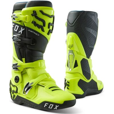 Stivali da motocross fluorescenti Fox Instinct 20 - Stivali Stivali da motocross fluorescenti Fox Instinct 20 - Stivali