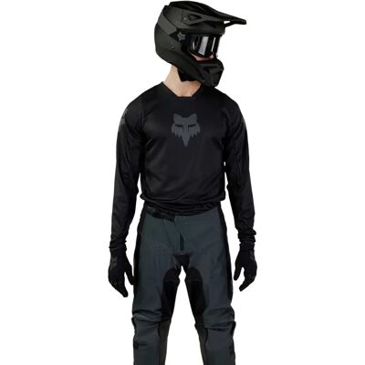 Fox Blackout 180 Motocross Jersey - Black - 2XL Fox Blackout 180 Motocross Jersey - Black - 2XL