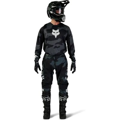 Maglietta da Motocross Fox 180 - Nera - Assorbi Umidità, Ventilata, Coda Maglietta da Motocross Fox 180 - Nera - Assorbi Umidità, Ventilata, Coda
