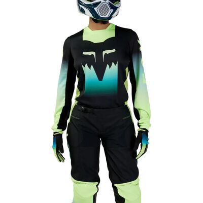 Fox Jersey 180 Flora Donna - Nero/Giallo - Maglia Motocross Fox Jersey 180 Flora Donna - Nero/Giallo - Maglia Motocross