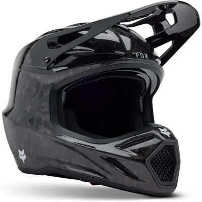 Casco Cross Fox Racing V3 RS Carbon Solid Nero - XL Casco Cross Fox Racing V3 RS Carbon Solid Nero - XL