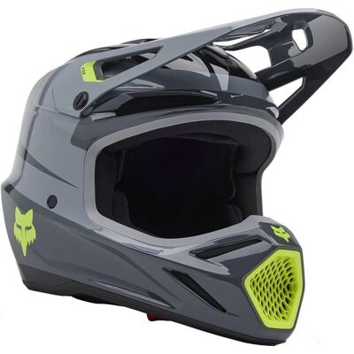 Casco Fox Racing V3 Divider Grigio Grafite - Casco Casco Fox Racing V3 Divider Grigio Grafite - Casco