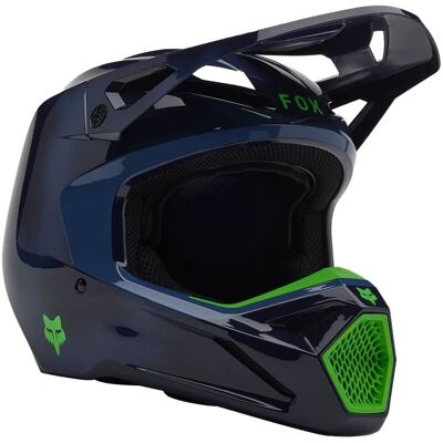 Casco Fox V1 Taunt Navy - Motocross Casco Fox V1 Taunt Navy - Motocross