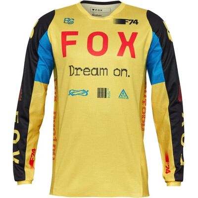 Maglietta Fox 180 Race Spec Giallo Pallido - Motocross Maglietta Fox 180 Race Spec Giallo Pallido - Motocross