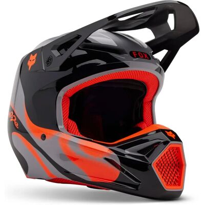 Casco Fox Racing V1 Emotion Grigio Moto - Motorcycle Helmet Casco Fox Racing V1 Emotion Grigio Moto - Motorcycle Helmet