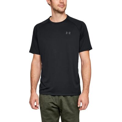 Under Armour UA Tech 2.0 Schwarzes T-Shirt - Sport Under Armour UA Tech 2.0 Schwarzes T-Shirt - Sport