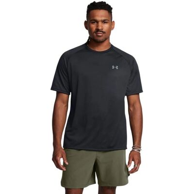 Tricou negru UA Tech 2.0 cu mânecă scurtă - Îmbrăcăminte sportivă Tricou negru UA Tech 2.0 cu mânecă scurtă - Îmbrăcăminte sportivă