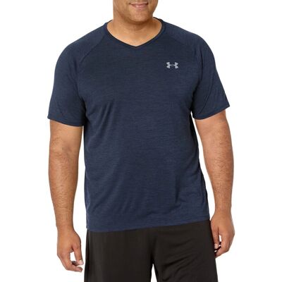 Under Armour - Tech V-Neck - Academy Steel - 4X-Large - T-Shirt Under Armour - Tech V-Neck - Academy Steel - 4X-Large - T-Shirt