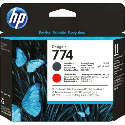 HP 774 Mat Sort/Kromatisk Rød DesignJet Printhead Blekkpatron - Printerblek HP 774 Mat Sort/Kromatisk Rød DesignJet Printhead Blekkpatron - Printerblek