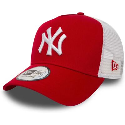 New Era Clean A Frame Trucker - New York Yankees - κόκκινο New Era Clean A Frame Trucker - New York Yankees - κόκκινο