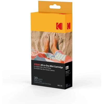 Cartouche Tout-en-Un Kodak MSC-20 - 2-pack - couleur - Imprimante Mini 2 Cartouche Tout-en-Un Kodak MSC-20 - 2-pack - couleur - Imprimante Mini 2