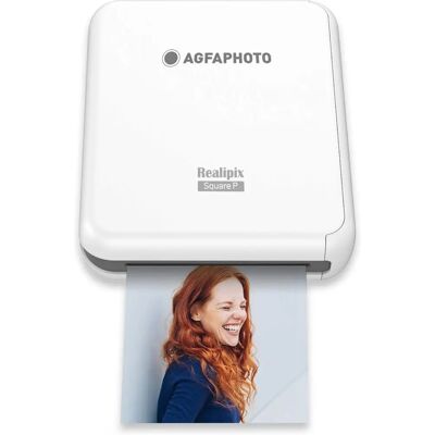 Imprimante Bluetooth AgfaPhoto Realipix Square P - Sublimation 3x3'' - Publicité Imprimante Bluetooth AgfaPhoto Realipix Square P - Sublimation 3x3'' - Publicité