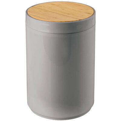 mDESIGN 06133MDBA Grey Round Small Trash Can - Trash Can mDESIGN 06133MDBA Grey Round Small Trash Can - Trash Can