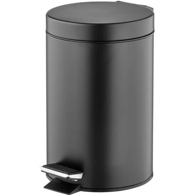 mDesign 18809MDBST Kosz na śmieci - Nowoczesna stal, 3L, Czarny mDesign 18809MDBST Kosz na śmieci - Nowoczesna stal, 3L, Czarny