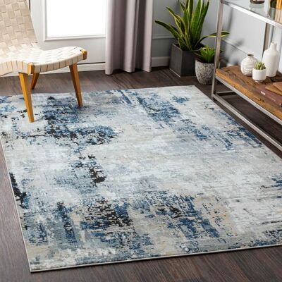SURYA Abstract Blauer Teppich - Moderner Muster Innenbodenbelag SURYA Abstract Blauer Teppich - Moderner Muster Innenbodenbelag