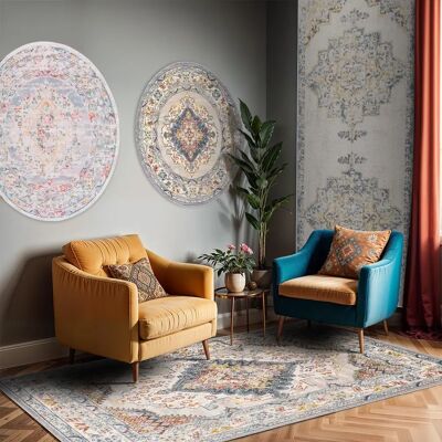 Surya Vintage Veelkleurige Vloerkleed - 80x220 cm Surya Vintage Veelkleurige Vloerkleed - 80x220 cm