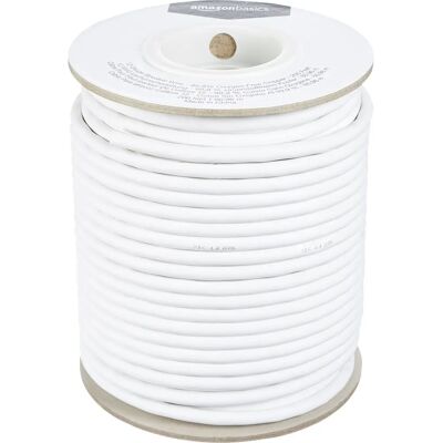 Amazon Basics 12-Gauge Audio Speaker Wire Cable - 200-ft White Amazon Basics 12-Gauge Audio Speaker Wire Cable - 200-ft White