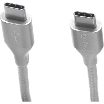 AmazonBasics USB C Argent 3m - Câble USB AmazonBasics USB C Argent 3m - Câble USB
