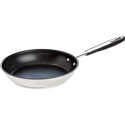 Amazon Basics Stainless Steel Induction Frying Pan - 20cm Amazon Basics Stainless Steel Induction Frying Pan - 20cm