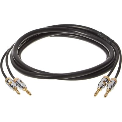 Amazon Basics 16AWG audiokabel met vergulde bananenpluggen - CL2 - 1,8 m Amazon Basics 16AWG audiokabel met vergulde bananenpluggen - CL2 - 1,8 m