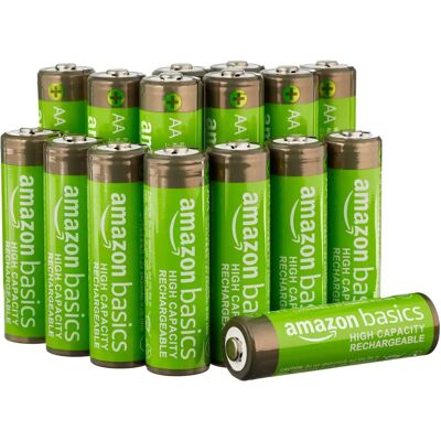 Batería recargable Amazon Basics AA 2400mAh - Baterías recargables Batería recargable Amazon Basics AA 2400mAh - Baterías recargables